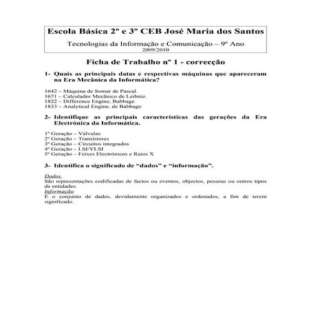 Lista de exercicio i informatica basica | DOCX