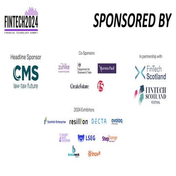 Fintech Summit 2024 - Edinburgh Sept 27th