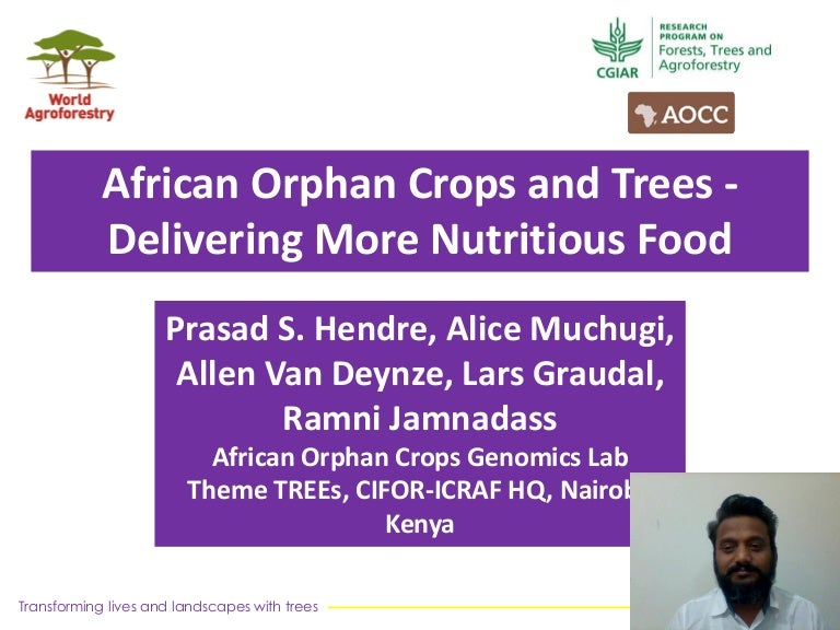 thumbnail of  African Orphan Crops and Trees Delivering More Nutritious Food