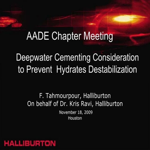 Halliburton Deepwater Cementing Presentation