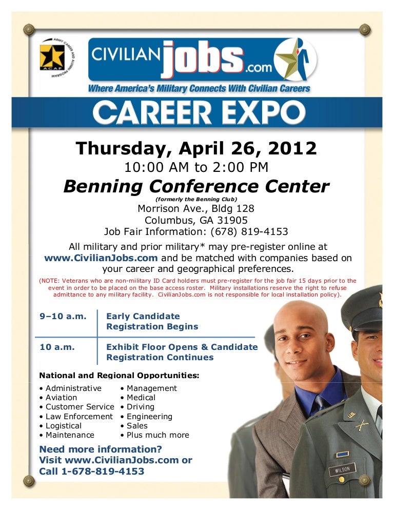 Job Fair Ft Benning/April 26th,