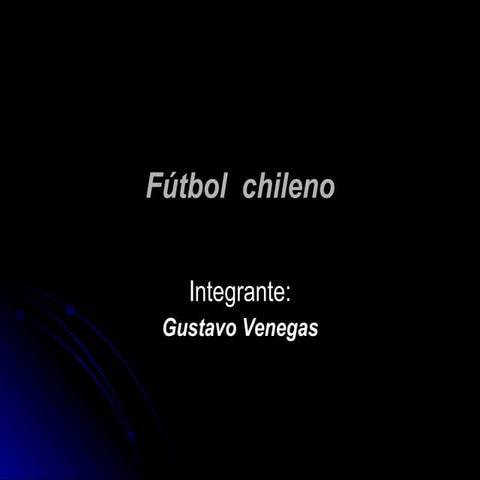 FúTbol  Chileno 1