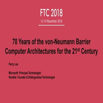 The von Neumann Memory Barrier and Computer Architectures for the 21st Century