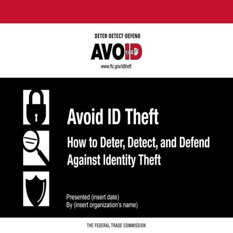 Ftc Avoid Id Theft