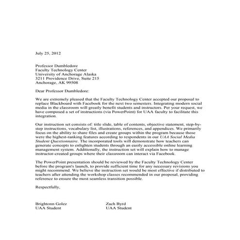 Ftc letter