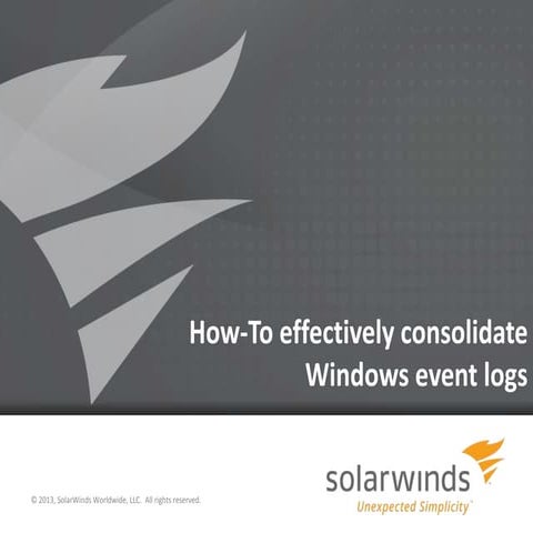 System Event Logs | PPTX