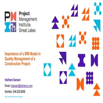 PMIGLC CQM Discussion Panel on BIM4CQM-Haitham Sarsam