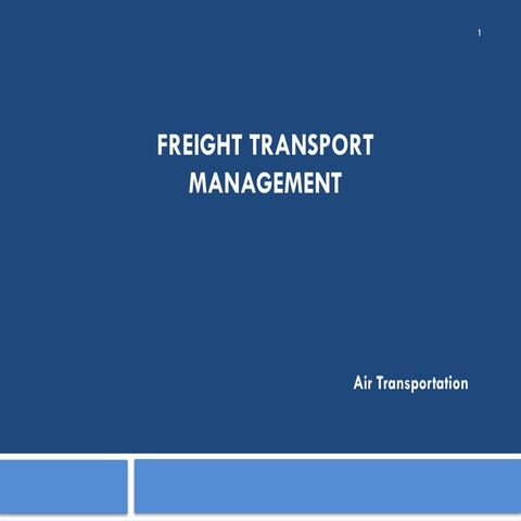FTM 2305 Air of logistics and supply chain management