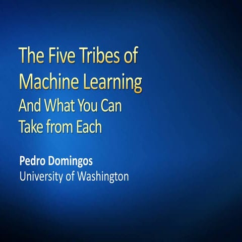 Pedro Domingos, Professor, University of Washington at MLconf ATL - 9/18/15