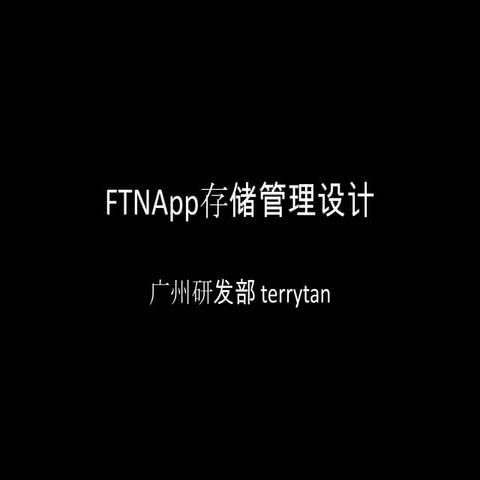 Ftn存储设计