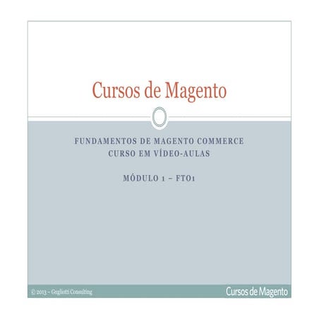 Curso Fundamentos de Magento - módulo 1