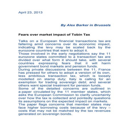 Ft on problems arising form the ftt