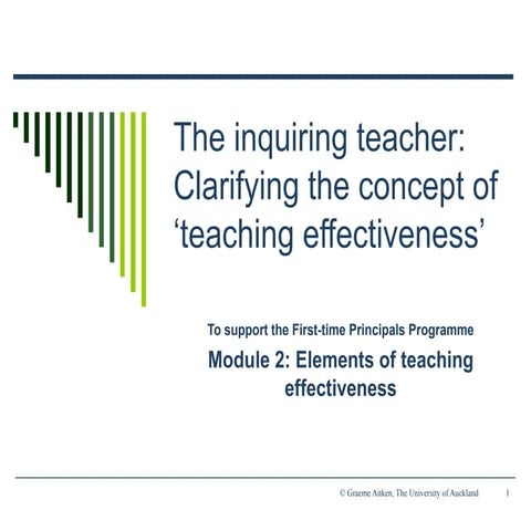 The inquiring teacher: Clarifying the concept of ‘teaching effectiveness’