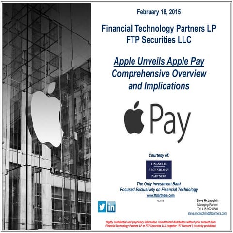 FT Partners Research: Apple Unveils Apple Pay - Comprehensive Overview and Im...