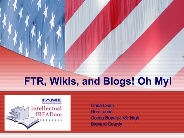 FTR Blogs and Wikis