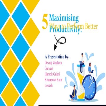 How to maximize productivity | PPT