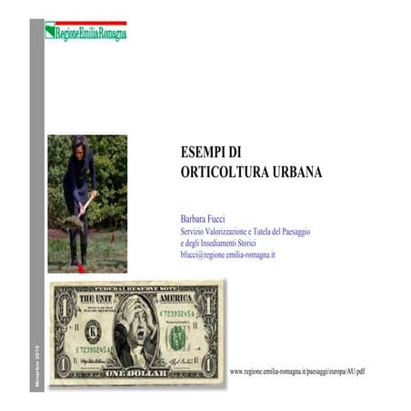 Esempi di Orticoltura urbana - B.Fucci