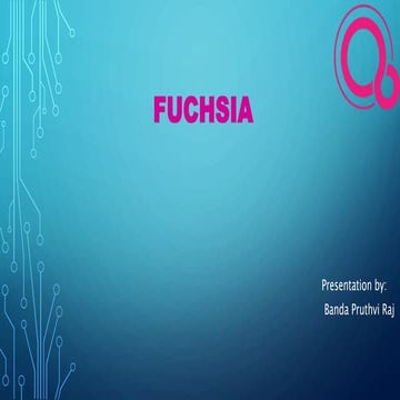 Fuchsia operating system by google presentation