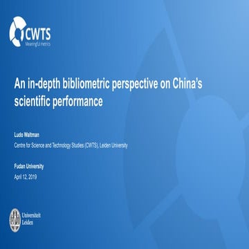 An in-depth bibliometric perspective on China’s scientific performance