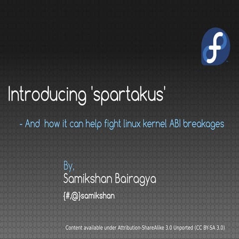 Introduction to spartakus and how it can help fight linux kernel ABI breakages