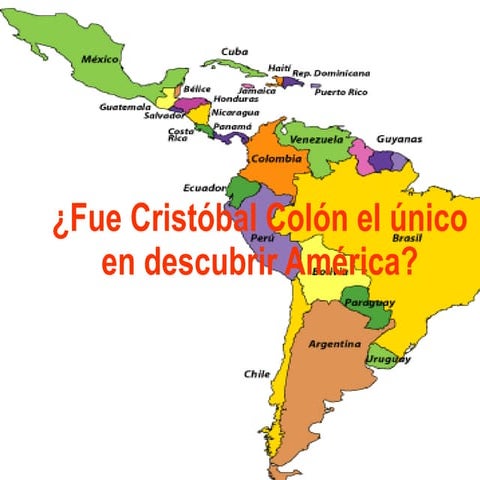 Fue cristóbal colón el único en descubrir