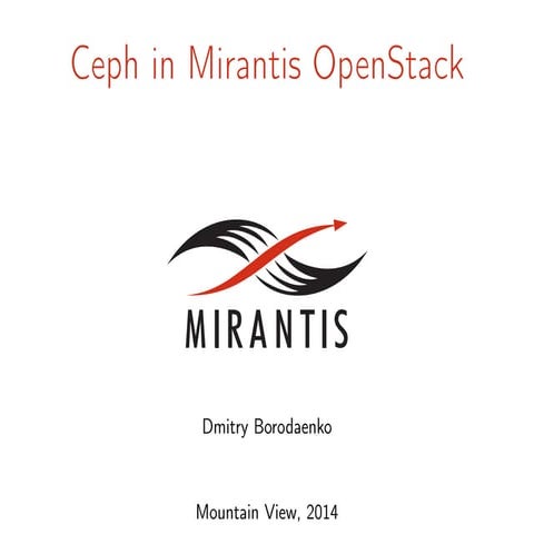 Ceph and Mirantis OpenStack