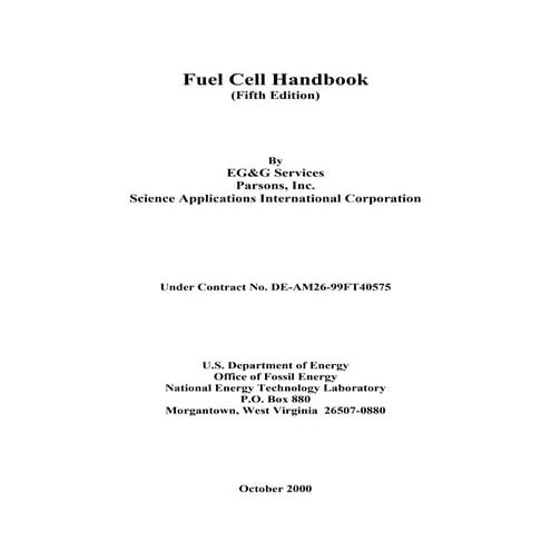 Fuel cell   handbook