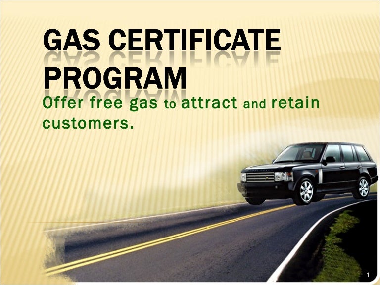 Fuel Certificate Program