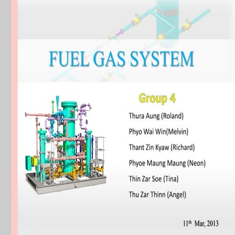 Fuel gas system of gas production