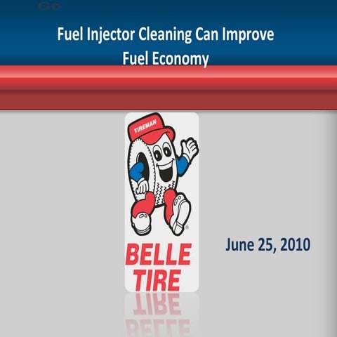 Fuel injector cleaning can improve fuel economy