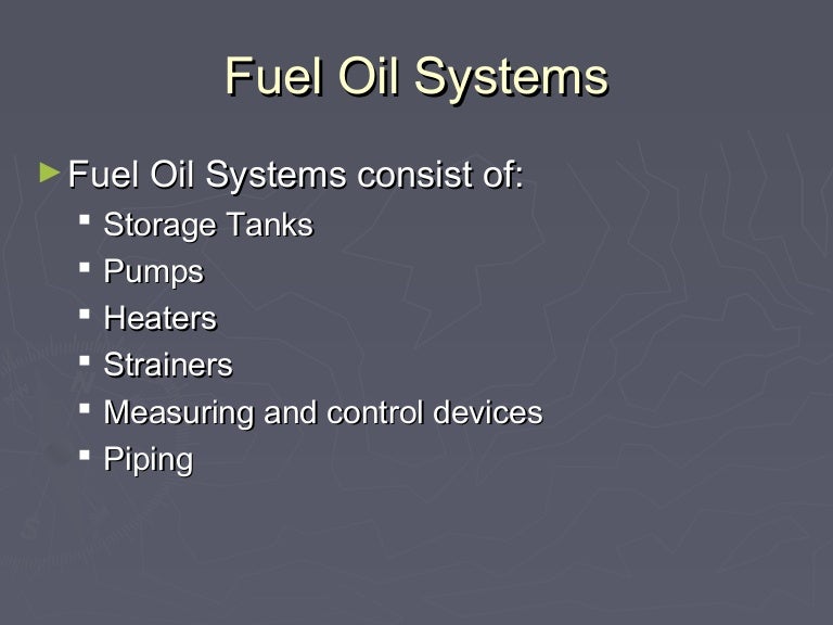 Fuel Oil Systems