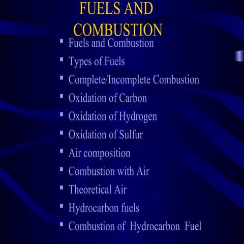 Fuels and combustion(2013)