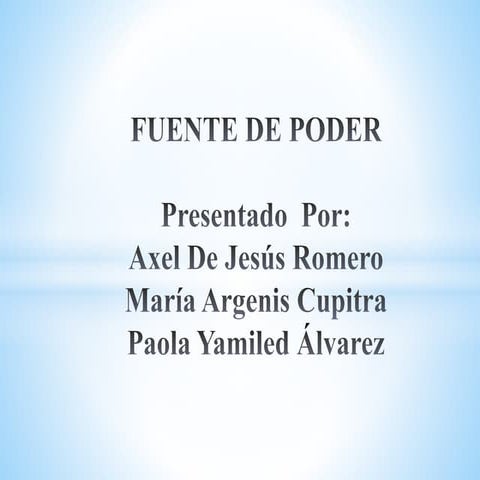 Fuente de poder