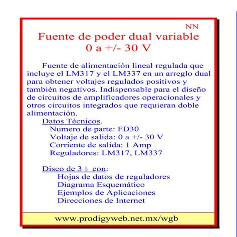 Fuente dual variable + 0-30 v