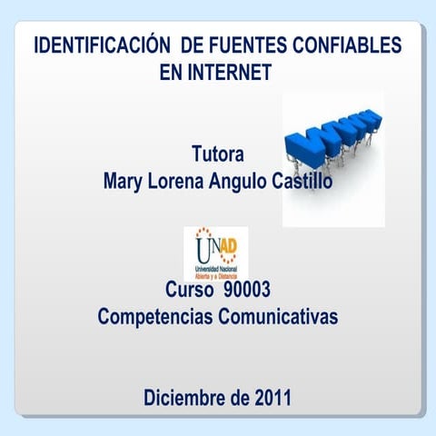 Fuentes confiables en internet