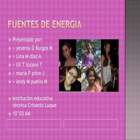 Fuentes de energia