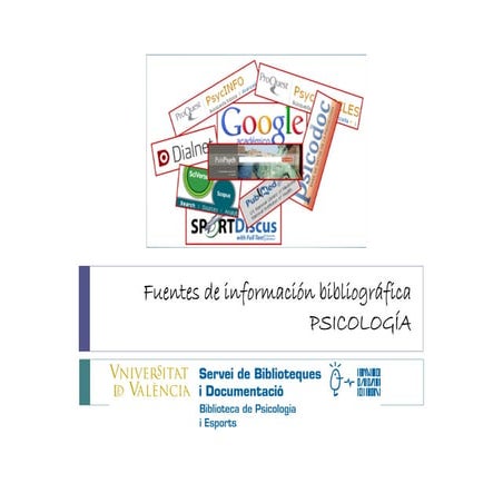 Fuentes de información en Psicología