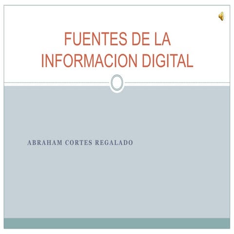 Fuentes de la informacion digital 