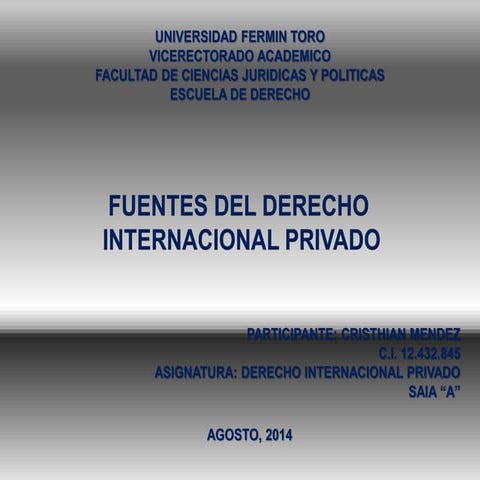 Fuentes del derecho privado