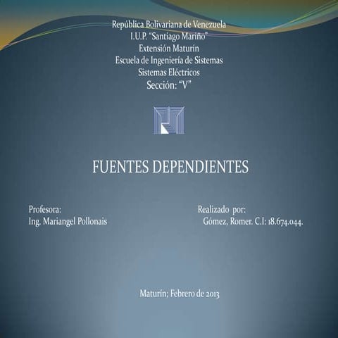 Fuentes dependientes sistemas electricos romer gomez 18674044