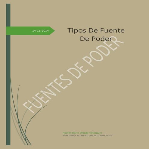 Fuentes De Poder Y Sus Caracteristicas
