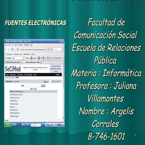 Fuentes electronicas