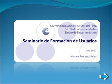 Formación de usuarios en Bibliotecas Escolares