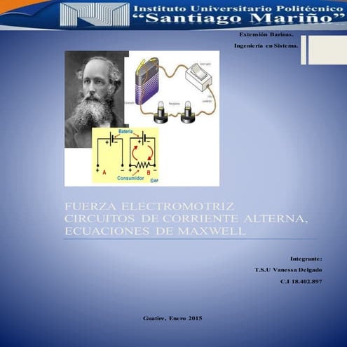 Fuerza electromotriz y circuitos de corriente alterna