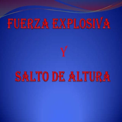 Fuerza explosiva | PPTX