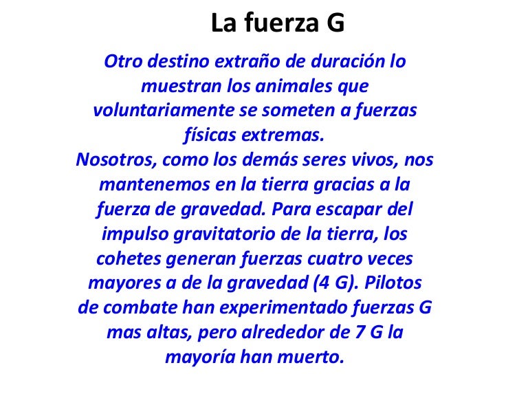 Fuerza G Fuerza G