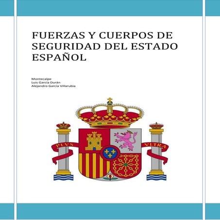 Fuerzas y cuerpos de seguridad del estado español | PDF