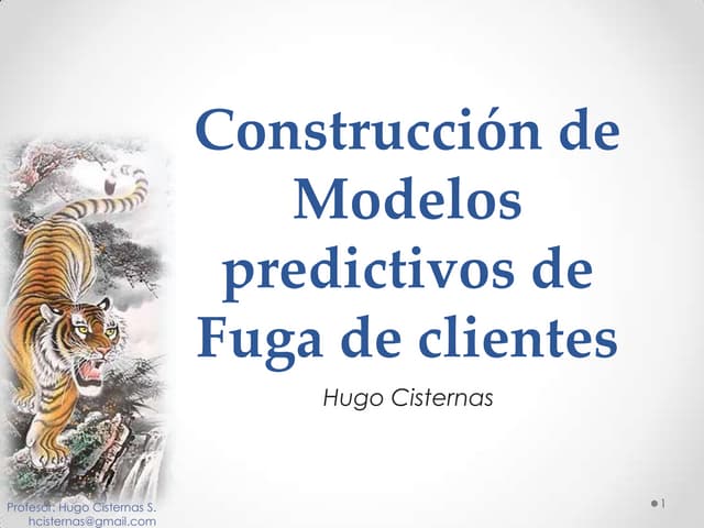 Introducción a Modelos Predictivos de Fuga de Clientes