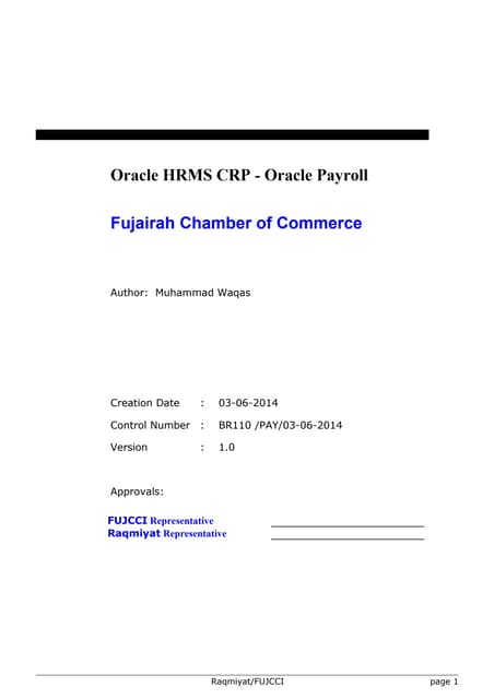 Fujcci crp oracle payroll