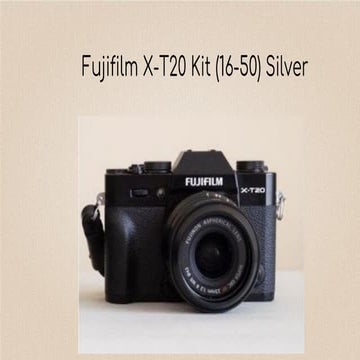 Fujifilm x t20 kit (16-50) silver